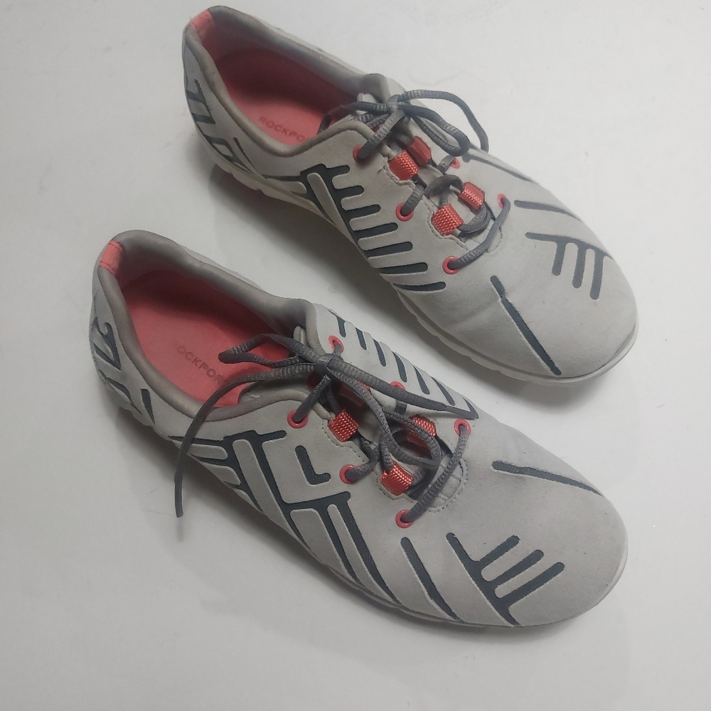 ROCKPORT Gray and Pink Athletic Shoes Size 7.5